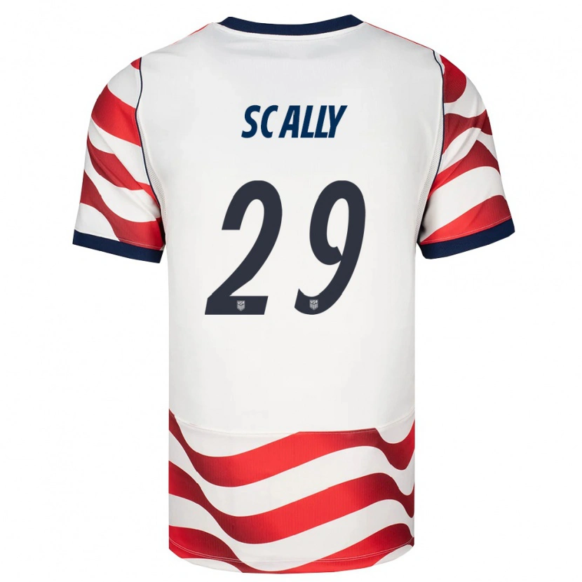 Danxen Women United States Joseph Scally #29 Red White Black Home Jersey 26-28 T-Shirt
