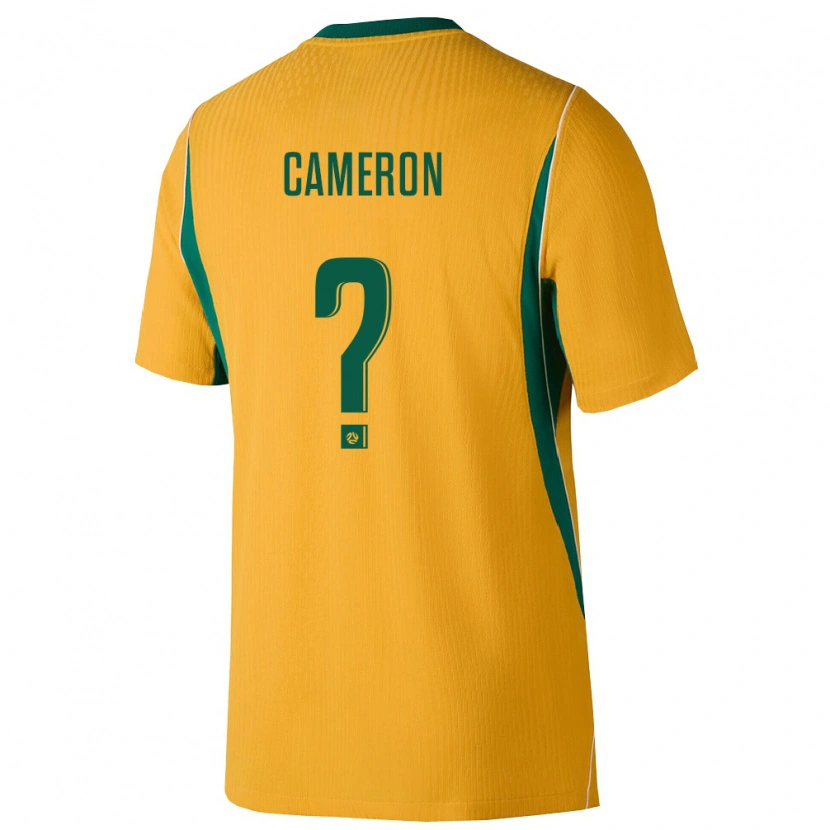 Danxen Women Australia Jesse Cameron #0 Yellow Green Home Jersey 26-28 T-Shirt