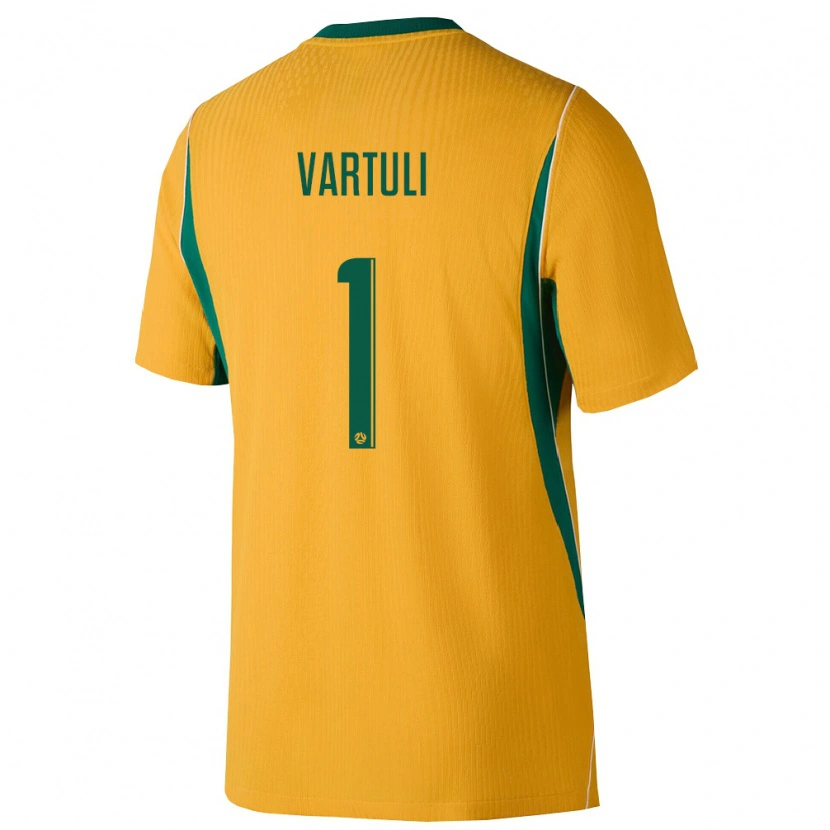 Danxen Women Australia Max Vartuli #1 Yellow Green Home Jersey 26-28 T-Shirt