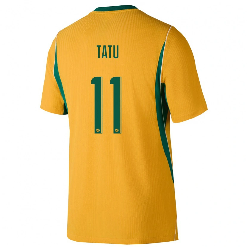 Danxen Women Australia Amlani Tatu #11 Yellow Green Home Jersey 26-28 T-Shirt