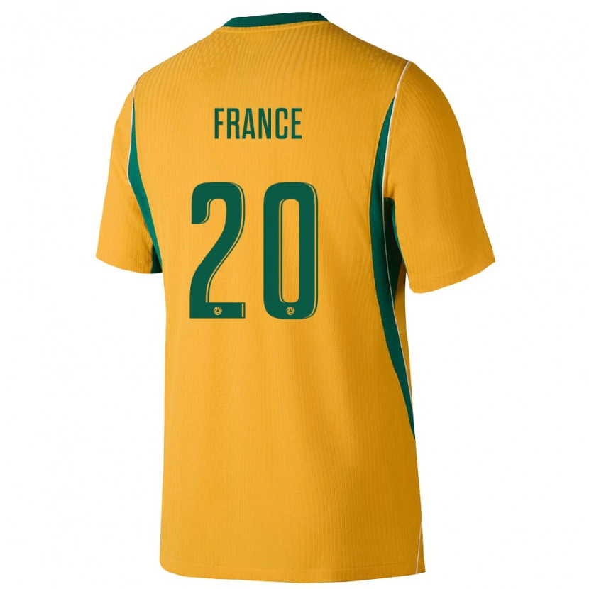 Danxen Women Australia Marin France #20 Yellow Green Home Jersey 26-28 T-Shirt
