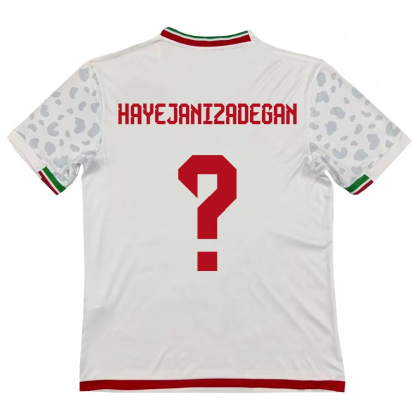 Danxen Women Iran Iliya Hayejanizadegan #0 White Red Home Jersey 26-28 T-Shirt