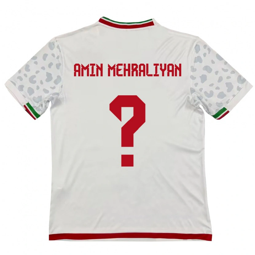 Danxen Women Iran Mohammadamin Mehraliyan #0 White Red Home Jersey 26-28 T-Shirt