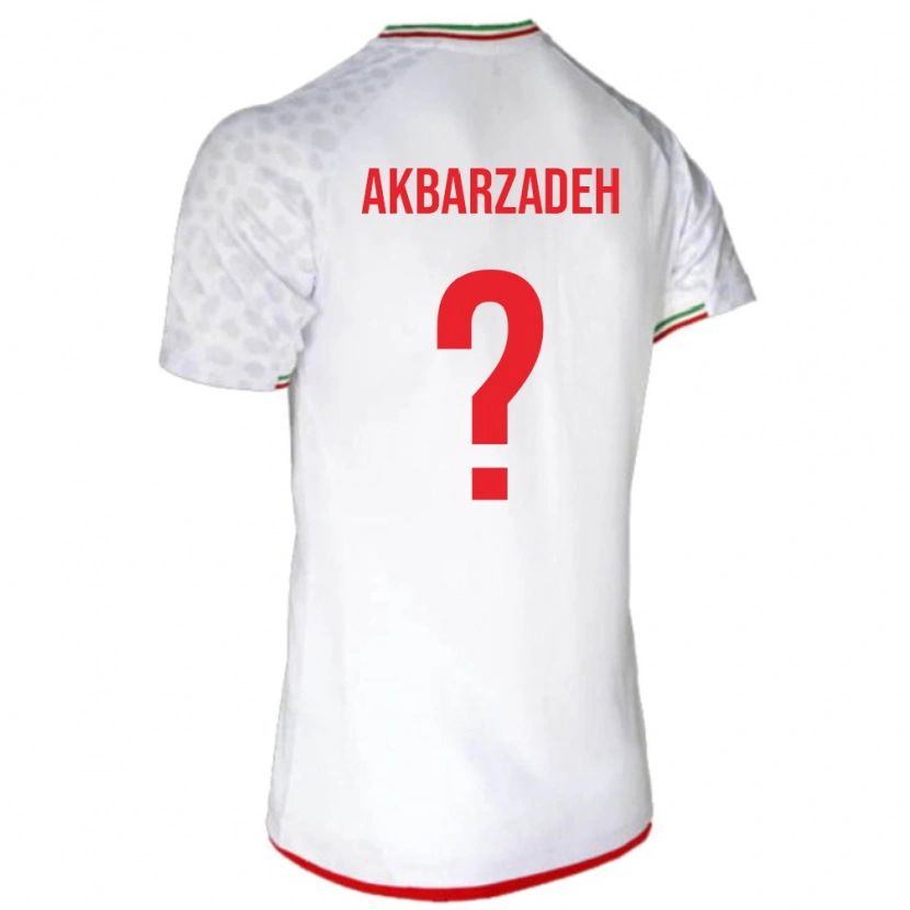 Danxen Women Iran Mahan Akbarzadeh #0 White Red Home Jersey 26-28 T-Shirt