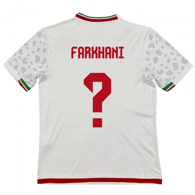 Danxen Women Iran Morteza Farkhani #0 White Red Home Jersey 26-28 T-Shirt