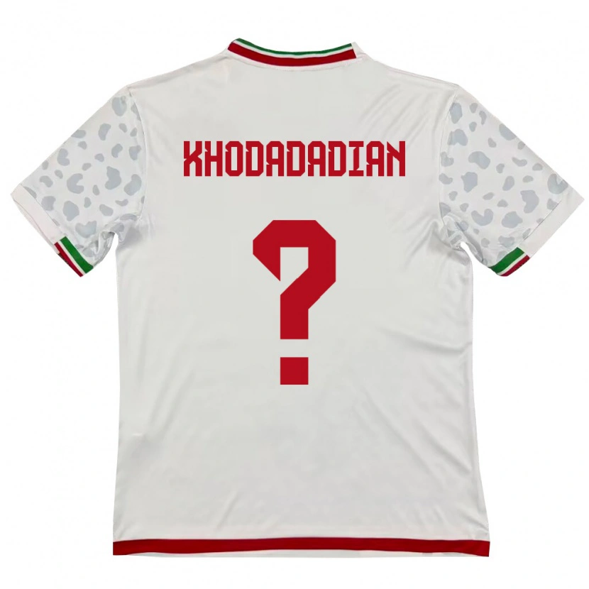 Danxen Women Iran Erfan Khodadadian Miri #0 White Red Home Jersey 26-28 T-Shirt