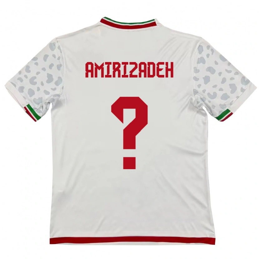 Danxen Women Iran Komeil Amirizadeh #0 White Red Home Jersey 26-28 T-Shirt
