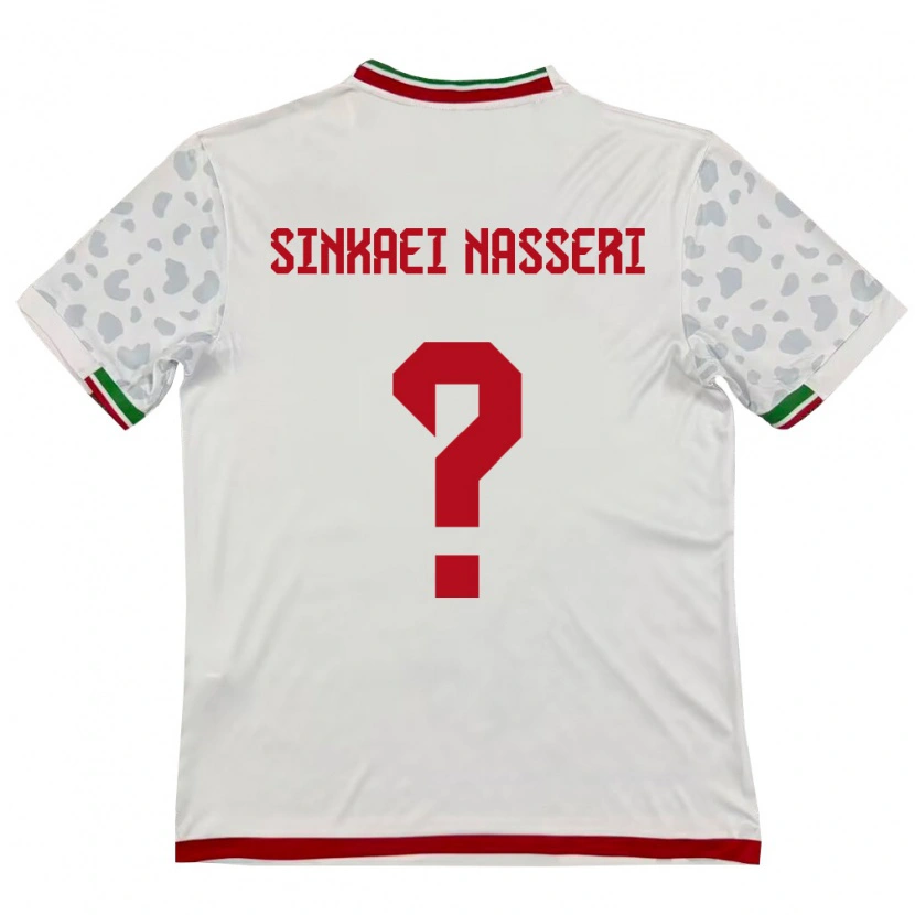 Danxen Women Iran Amirreza Sinkaei Nasseri #0 White Red Home Jersey 26-28 T-Shirt