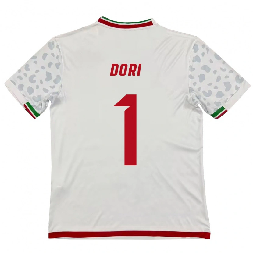 Danxen Women Iran Bardia Dori #1 White Red Home Jersey 26-28 T-Shirt