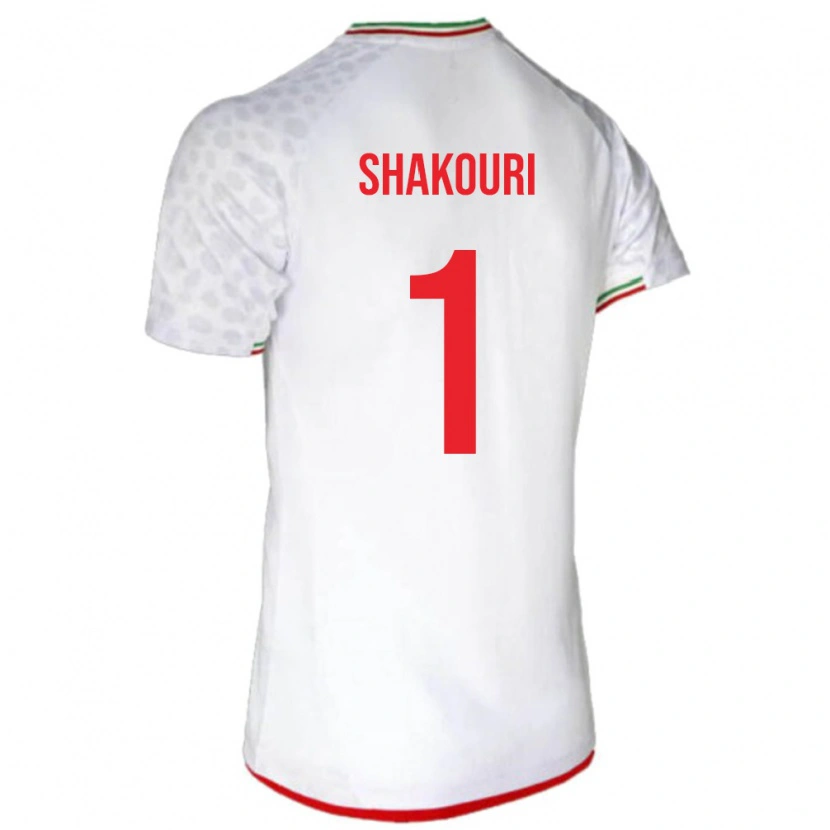 Danxen Women Iran Arsha Shakouri #1 White Red Home Jersey 26-28 T-Shirt