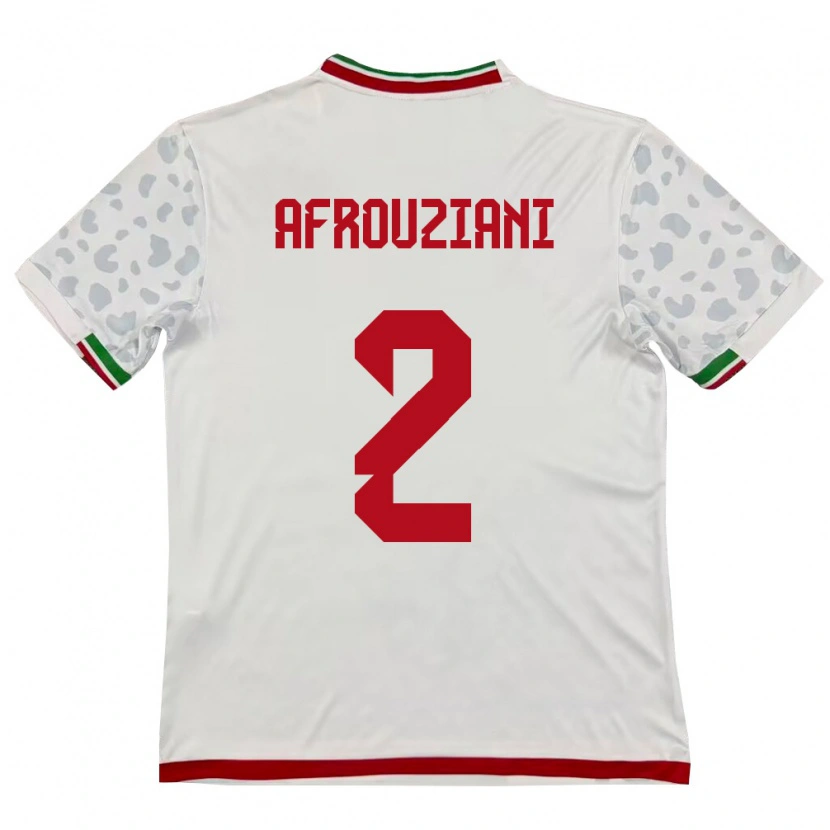 Danxen Women Iran Amirmahan Afrouziani #2 White Red Home Jersey 26-28 T-Shirt