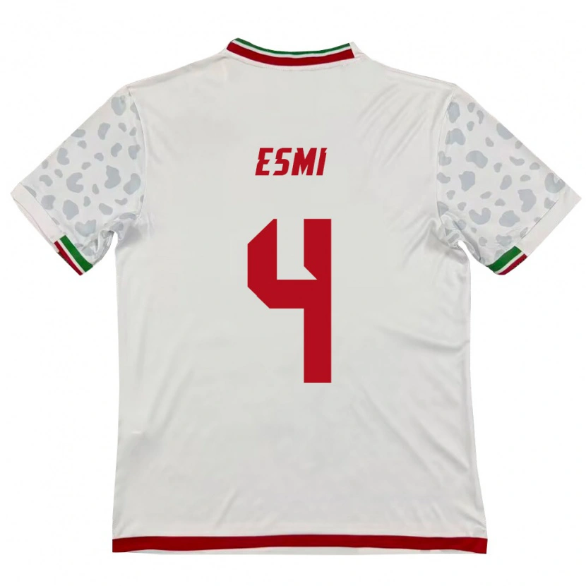 Danxen Women Iran Pouya Esmi #4 White Red Home Jersey 26-28 T-Shirt
