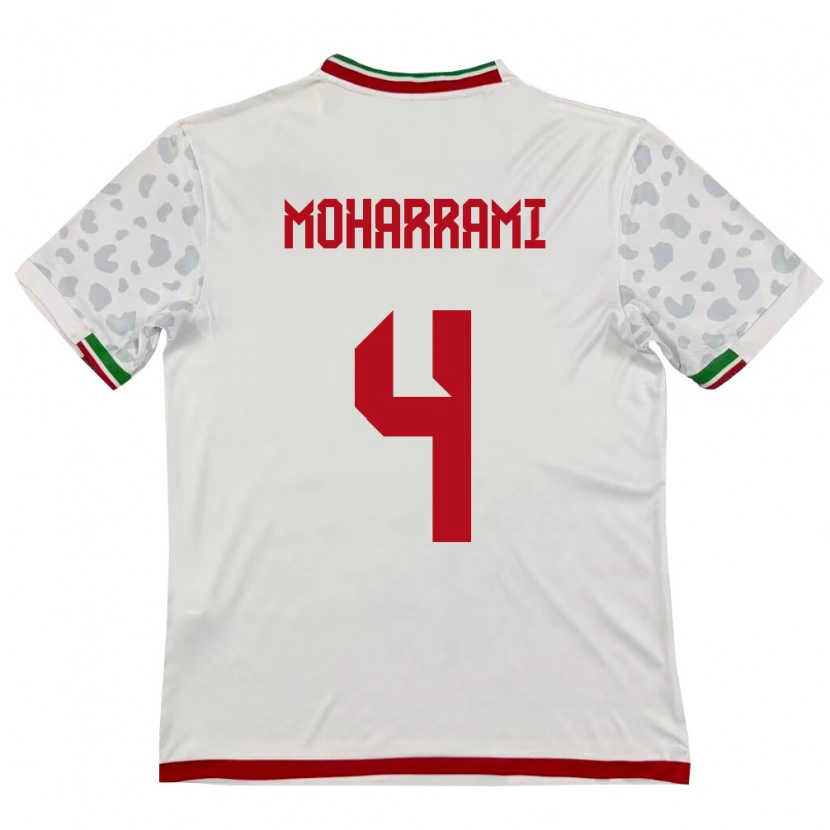 Danxen Women Iran Mohammadreza Moharrami #4 White Red Home Jersey 26-28 T-Shirt