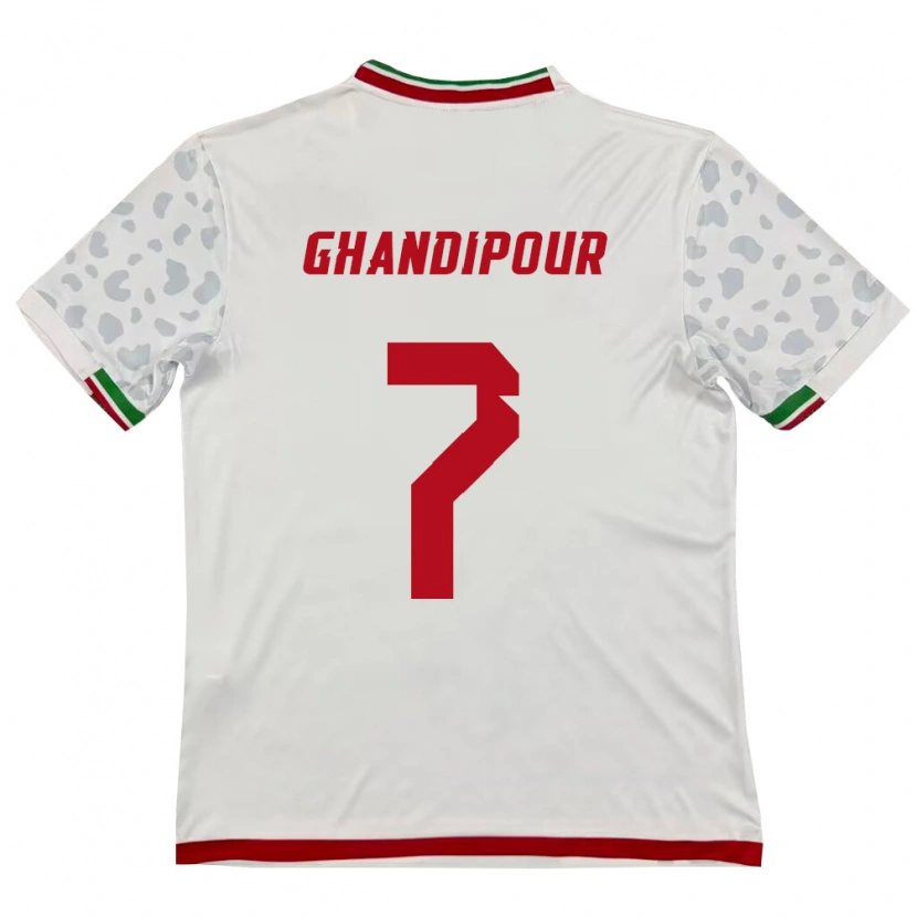 Danxen Women Iran Reza Ghandipour #7 White Red Home Jersey 26-28 T-Shirt