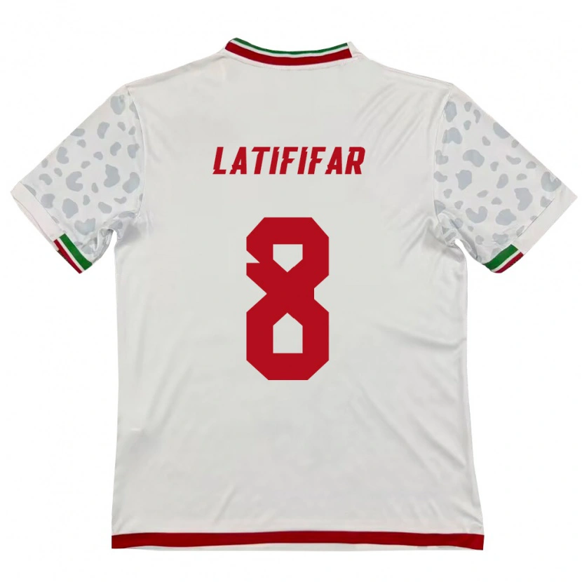 Danxen Women Iran Pouria Latififar #8 White Red Home Jersey 26-28 T-Shirt
