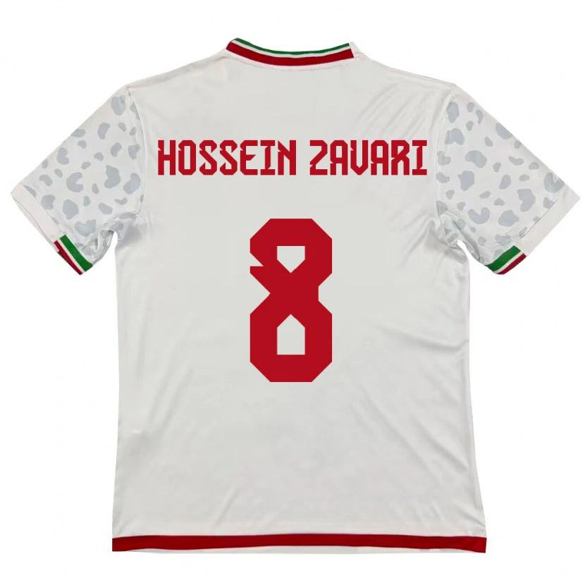 Danxen Women Iran Mohammad Hossein Zavari #8 White Red Home Jersey 26-28 T-Shirt