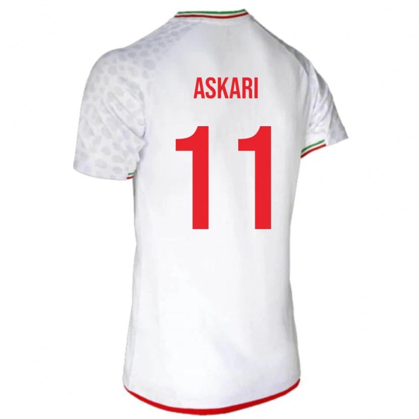 Danxen Women Iran Mohammad Askari #11 White Red Home Jersey 26-28 T-Shirt
