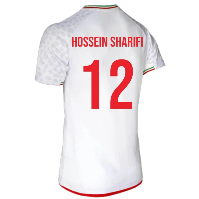 Danxen Women Iran Mohammad Hossein Sharifi #12 White Red Home Jersey 26-28 T-Shirt