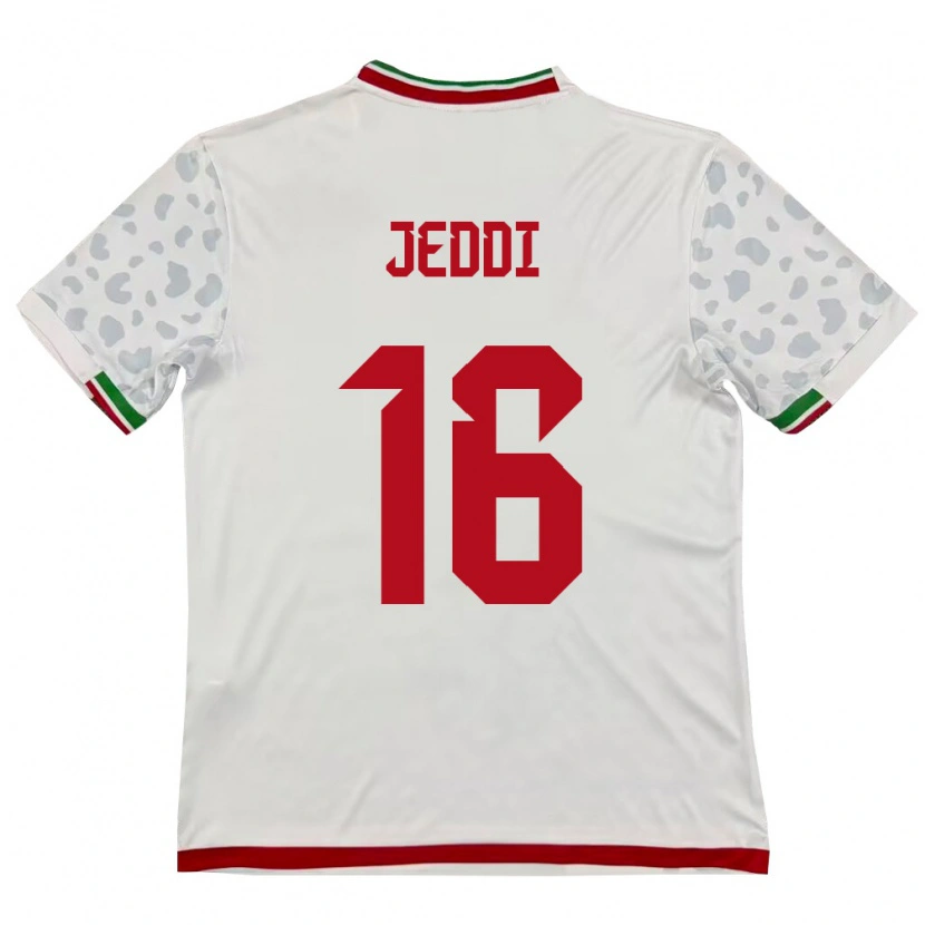Danxen Women Iran Amirreza Jeddi #16 White Red Home Jersey 26-28 T-Shirt