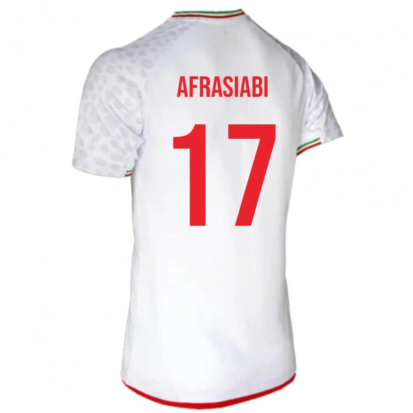 Danxen Women Iran Amirmohammad Afrasiabi #17 White Red Home Jersey 26-28 T-Shirt