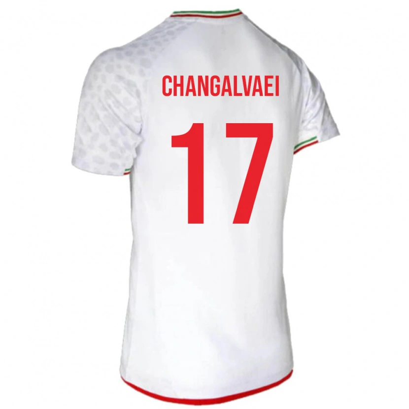 Danxen Women Iran Amirreza Changalvaei #17 White Red Home Jersey 26-28 T-Shirt