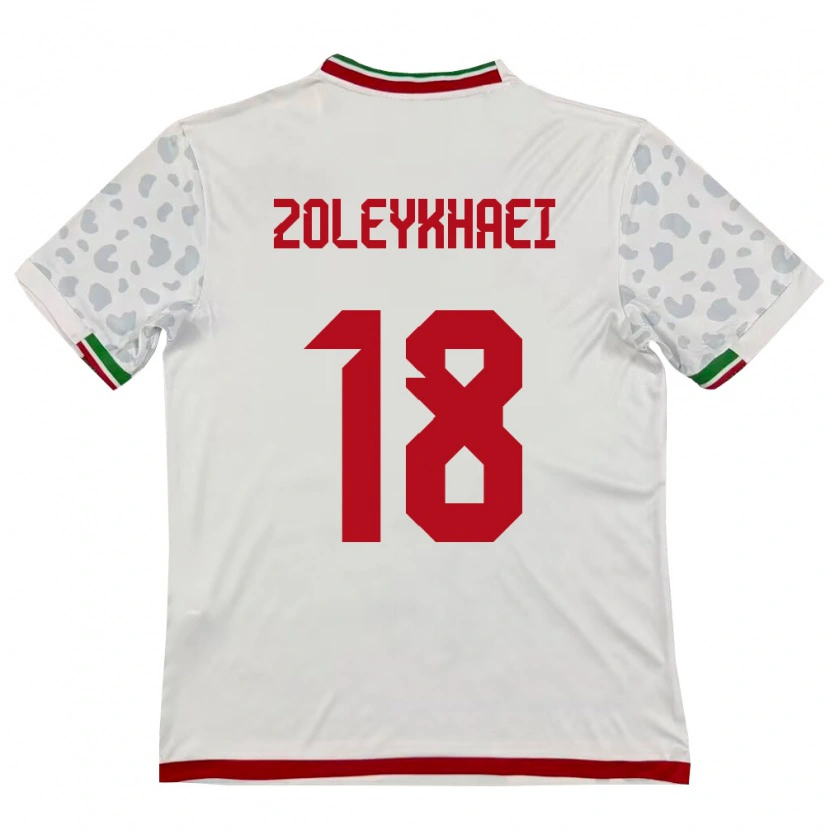 Danxen Women Iran Abolfazl Zoleykhaei #18 White Red Home Jersey 26-28 T-Shirt