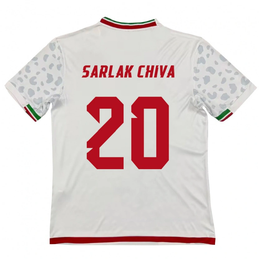 Danxen Women Iran Milad Sarlak Chiva #20 White Red Home Jersey 26-28 T-Shirt