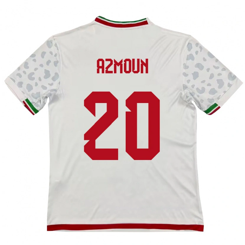 Danxen Women Iran Sardar Azmoun #20 White Red Home Jersey 26-28 T-Shirt