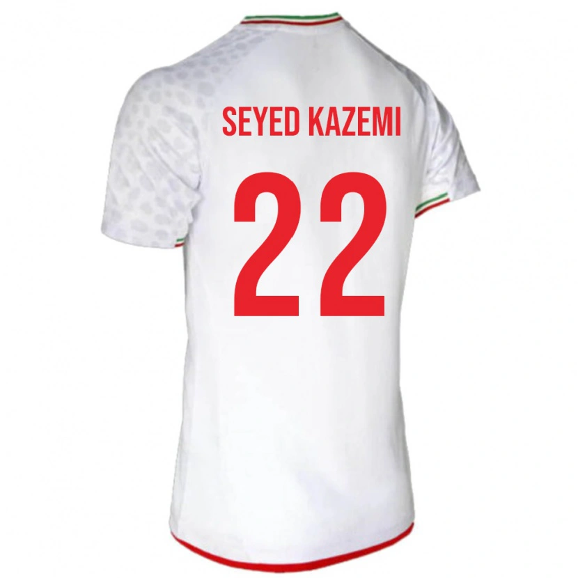 Danxen Women Iran Arefeh Seyed Kazemi #22 White Red Home Jersey 26-28 T-Shirt