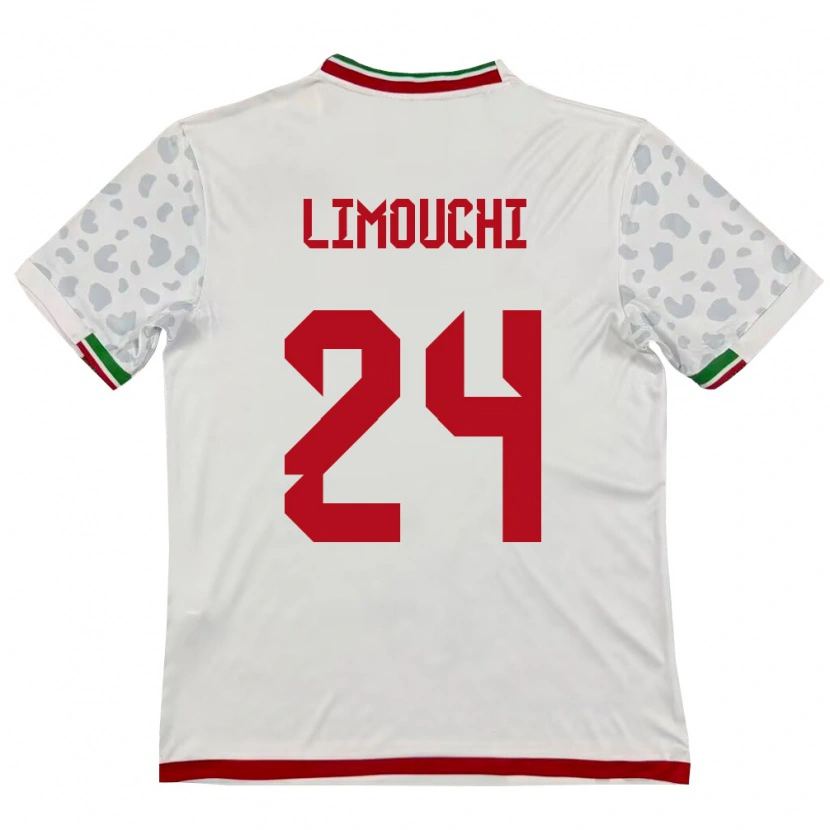 Danxen Women Iran Mehdi Limouchi #24 White Red Home Jersey 26-28 T-Shirt
