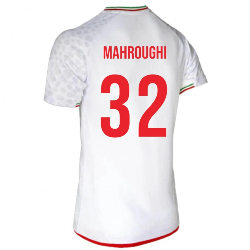 Danxen Women Iran Ehsan Mahroughi #32 White Red Home Jersey 26-28 T-Shirt