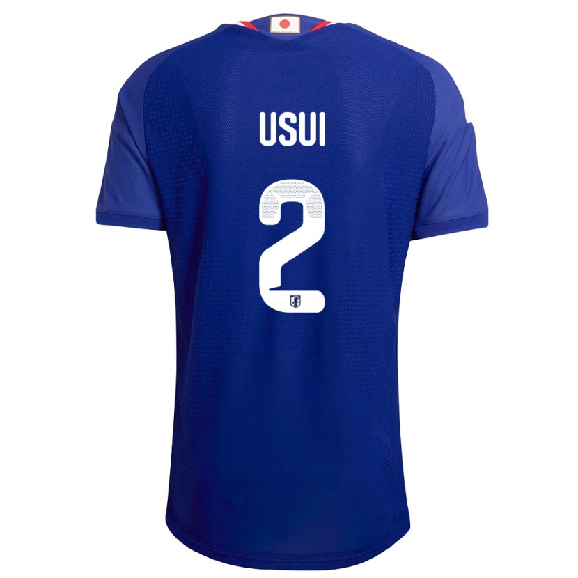 Danxen Women Japan Tsubasa Usui #2 Blue White Red Home Jersey 26-28 T-Shirt