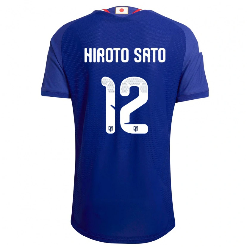 Danxen Women Japan Hiroto Sato #12 Blue White Red Home Jersey 26-28 T-Shirt