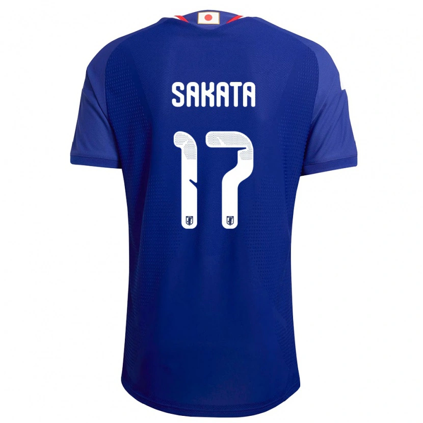 Danxen Women Japan Reiya Sakata #17 Blue White Red Home Jersey 26-28 T-Shirt