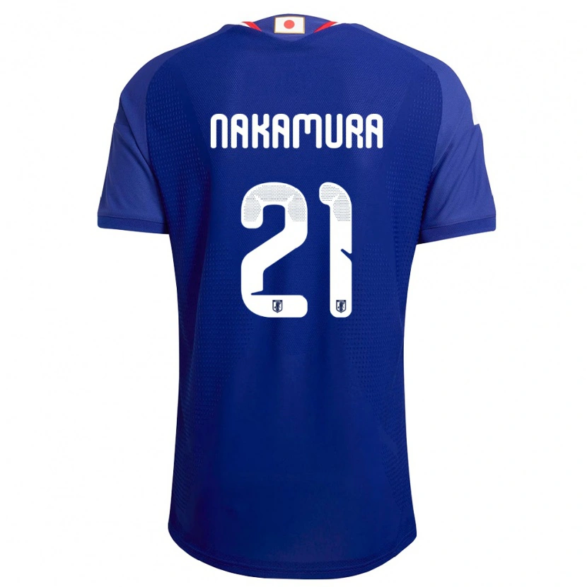 Danxen Women Japan Jiro Nakamura #21 Blue White Red Home Jersey 26-28 T-Shirt