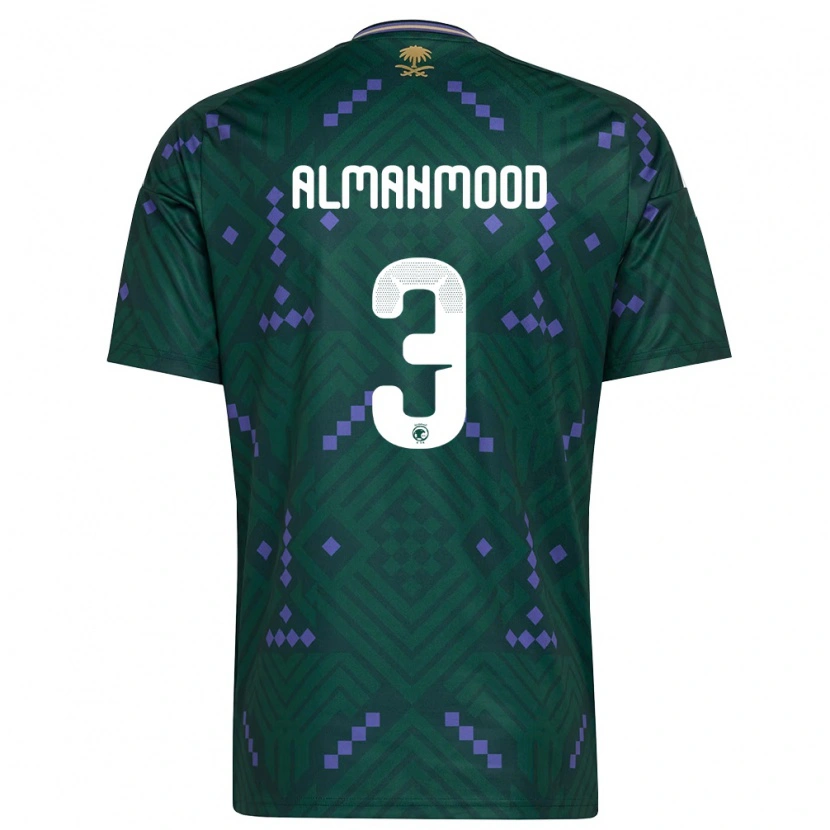 Danxen Women Saudi Arabia Mohammed Almahmood #3 Green Purple White Home Jersey 26-28 T-Shirt