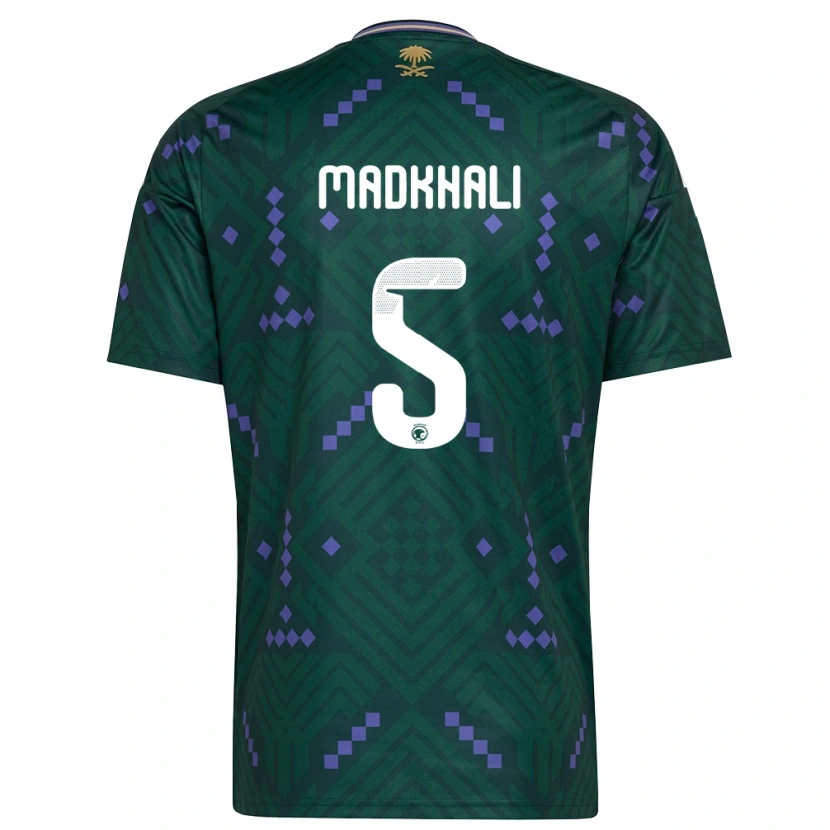 Danxen Women Saudi Arabia Mohammed Madkhali #5 Green Purple White Home Jersey 26-28 T-Shirt