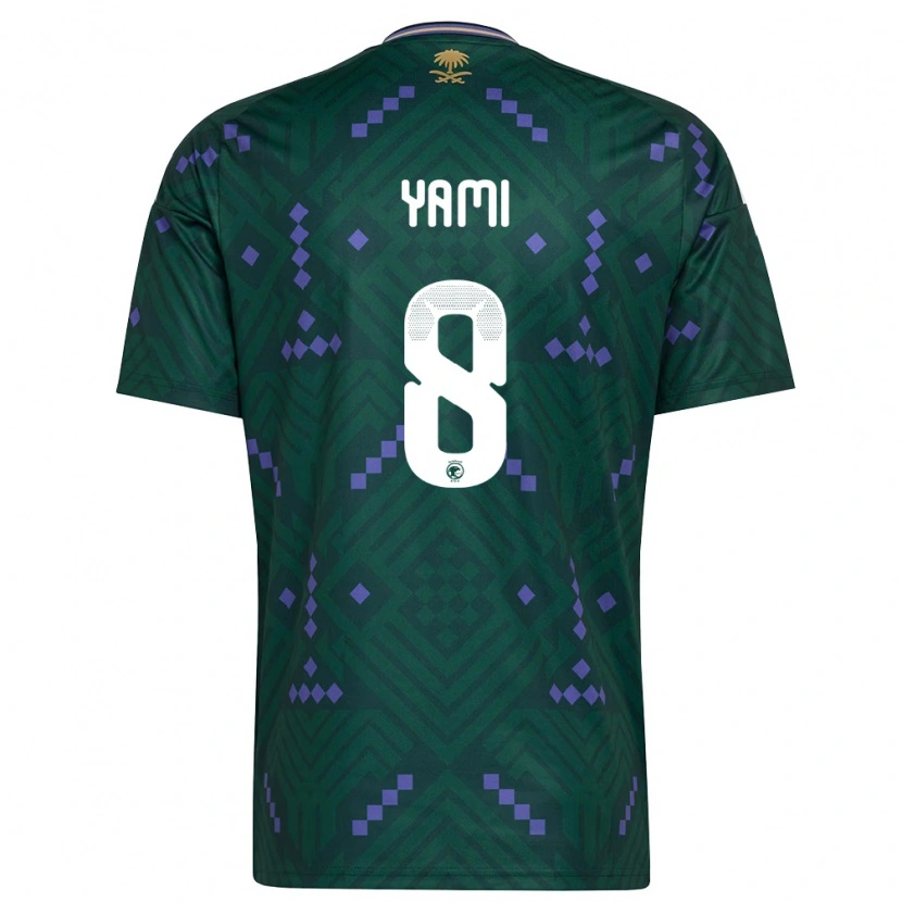 Danxen Women Saudi Arabia Riyadh Yami #8 Green Purple White Home Jersey 26-28 T-Shirt