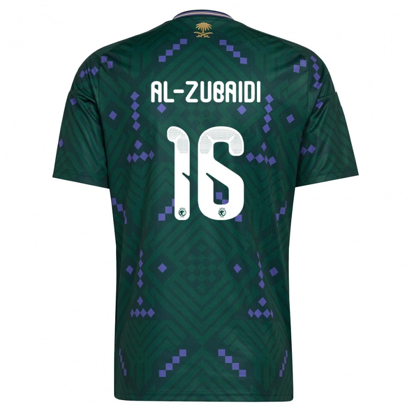 Danxen Women Saudi Arabia Yaseen Al-Zubaidi #16 Green Purple White Home Jersey 26-28 T-Shirt