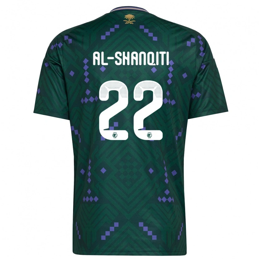 Danxen Women Saudi Arabia Hamed Al-Shanqity #22 Green Purple White Home Jersey 26-28 T-Shirt