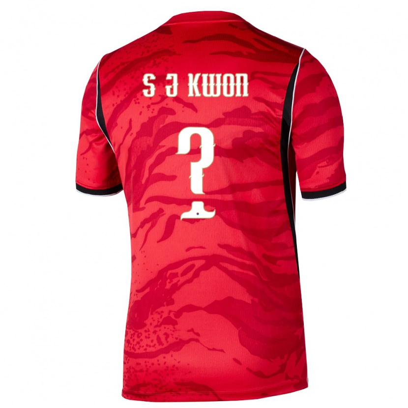 Danxen Women South Korea Jun-Seong Kwon #0 Red White Black Home Jersey 26-28 T-Shirt