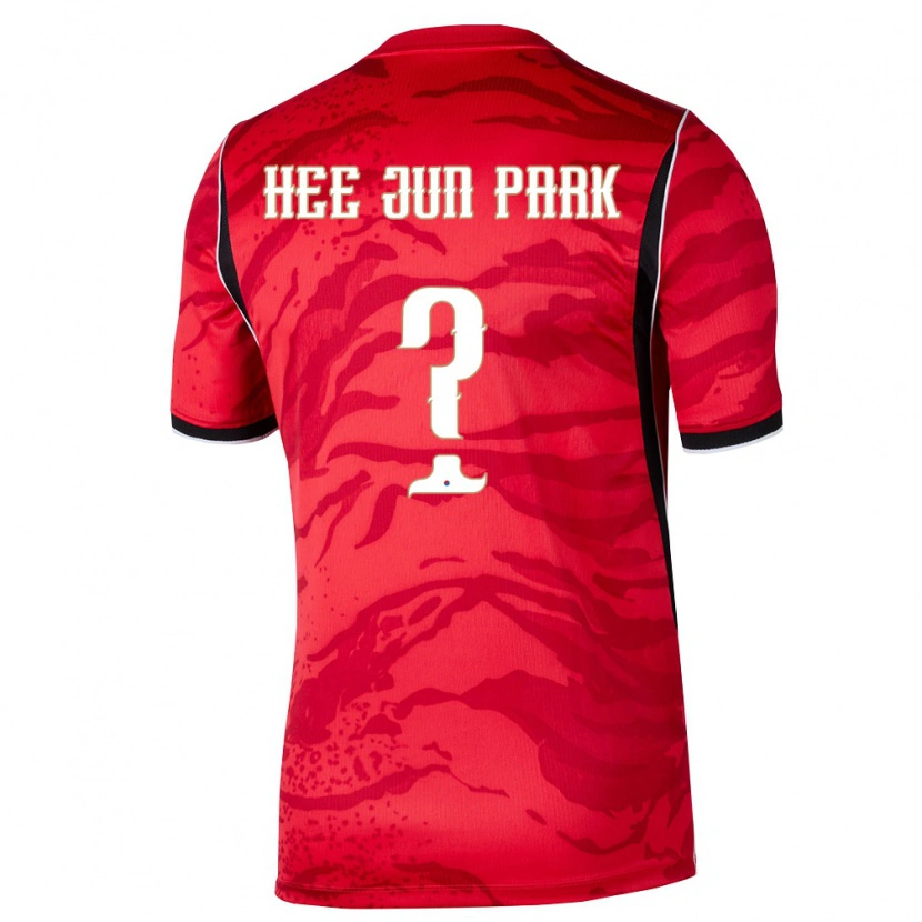 Danxen Women South Korea Jun-Hee Park #0 Red White Black Home Jersey 26-28 T-Shirt