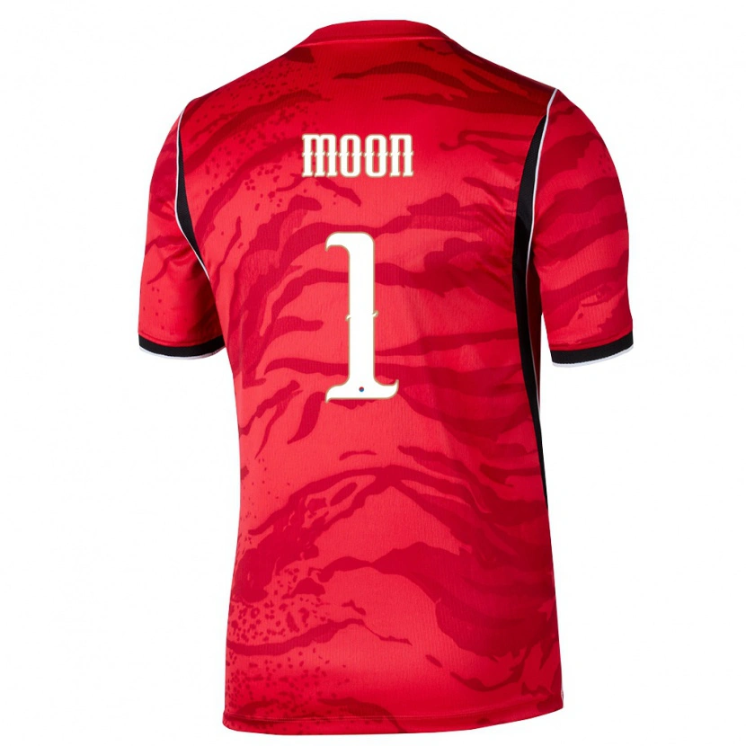 Danxen Women South Korea Hyeon-Ho Moon #1 Red White Black Home Jersey 26-28 T-Shirt