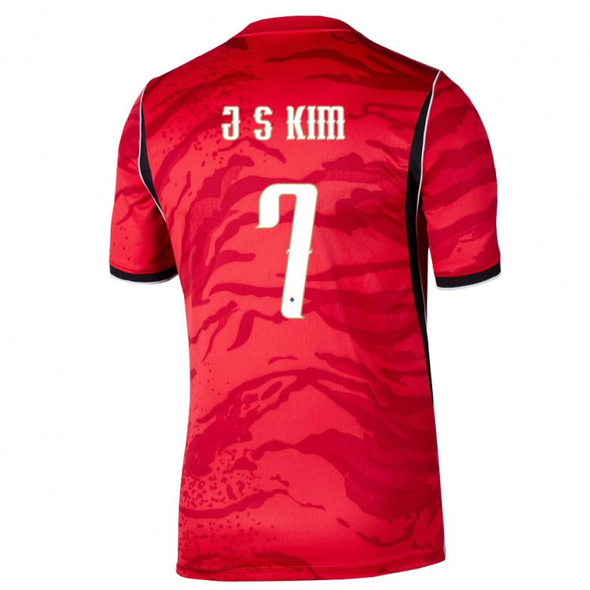 Danxen Women South Korea Seong-Ju Kim #7 Red White Black Home Jersey 26-28 T-Shirt