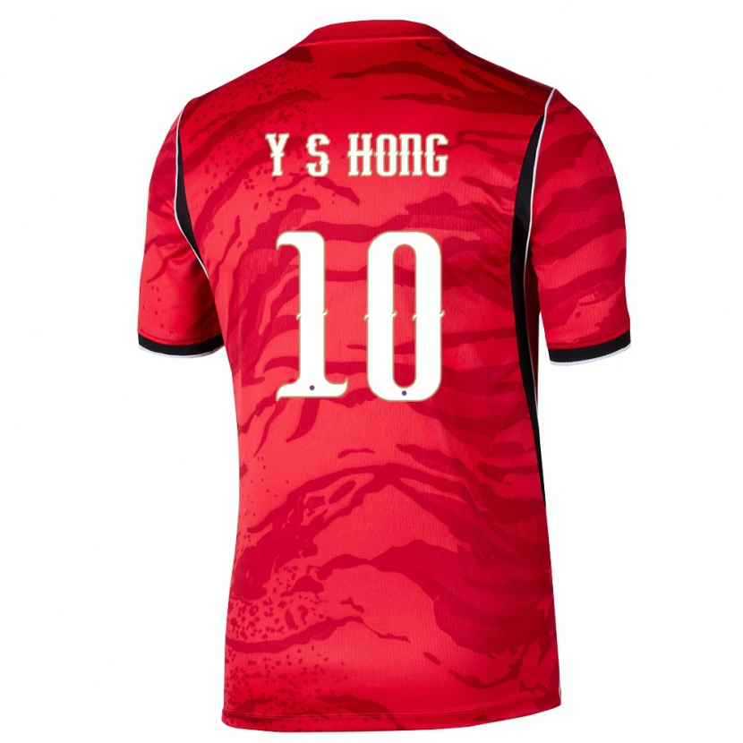 Danxen Women South Korea Yun-Sang Hong #10 Red White Black Home Jersey 26-28 T-Shirt