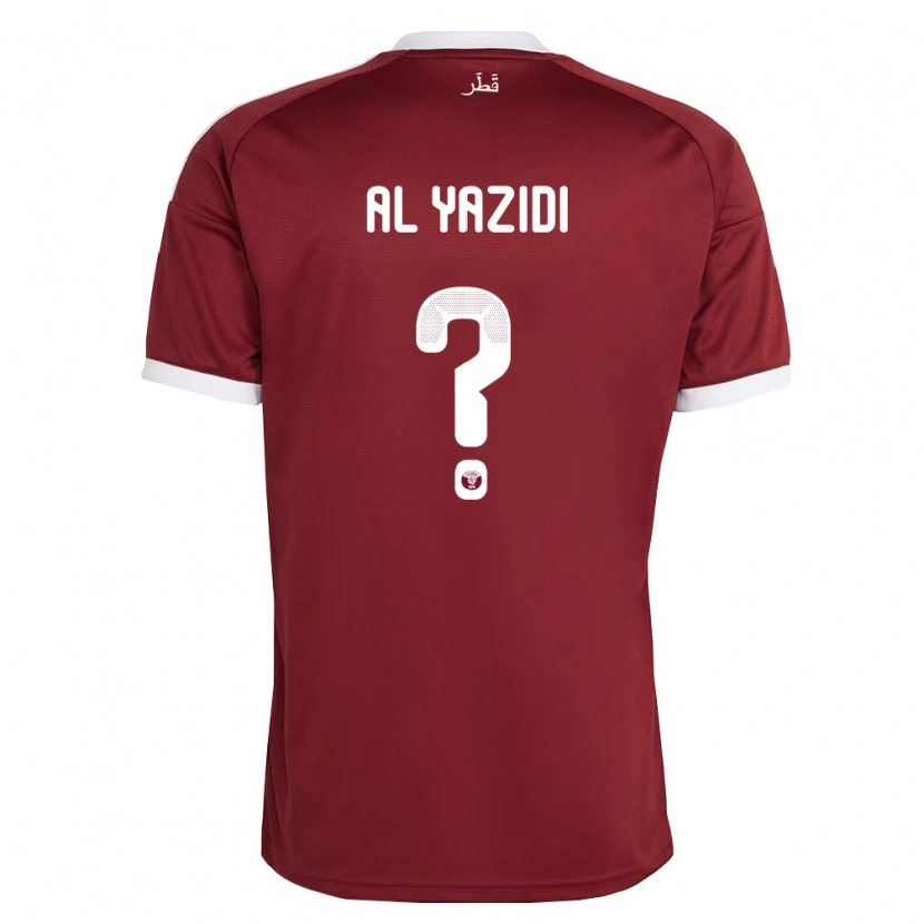 Danxen Women Qatar Nasser Al Yazidi #0 Red Burgundy White Home Jersey 26-28 T-Shirt