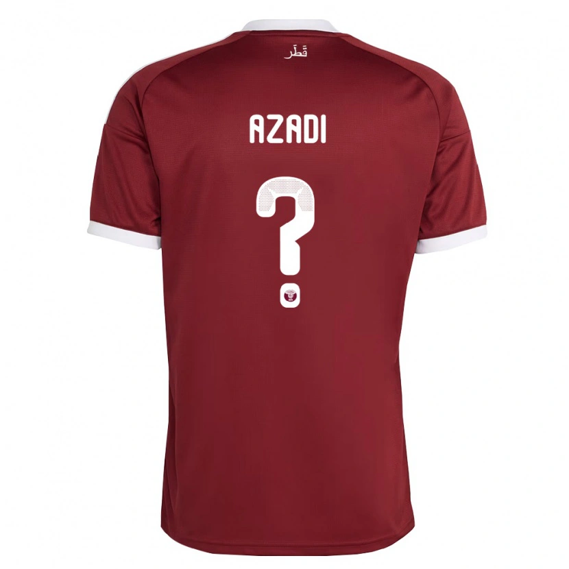 Danxen Women Qatar Faisal Azadi #0 Red Burgundy White Home Jersey 26-28 T-Shirt