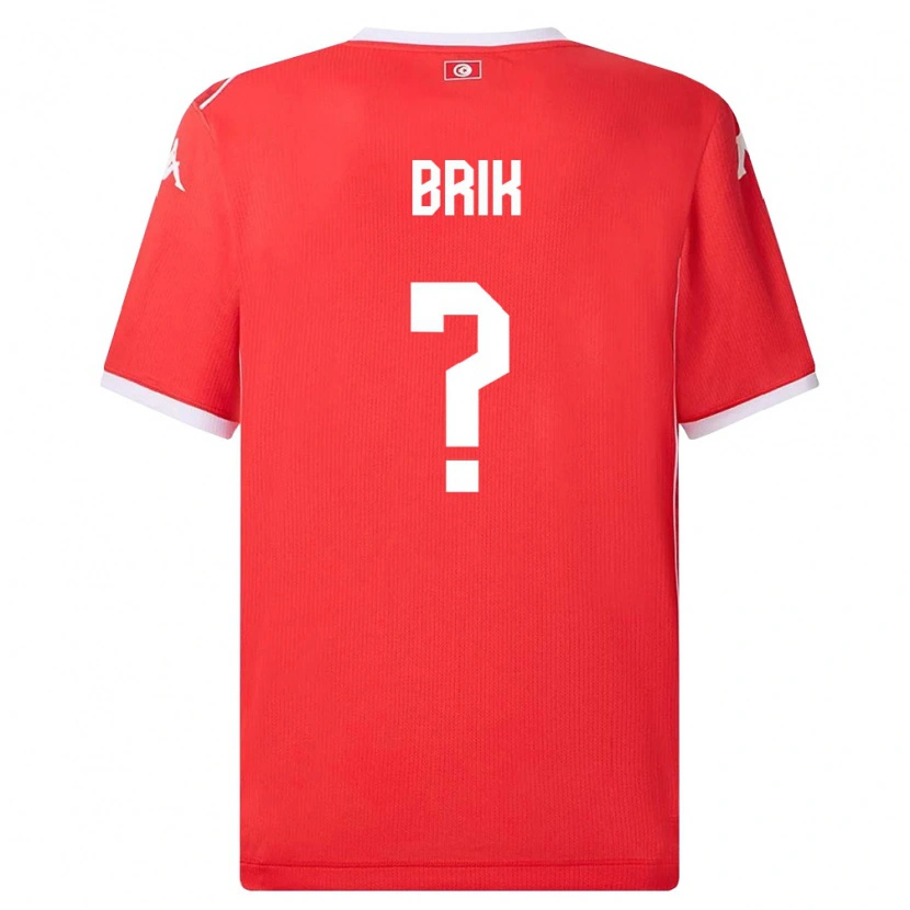 Danxen Women Tunisia Dhirar Brik #0 Red White Home Jersey 26-28 T-Shirt