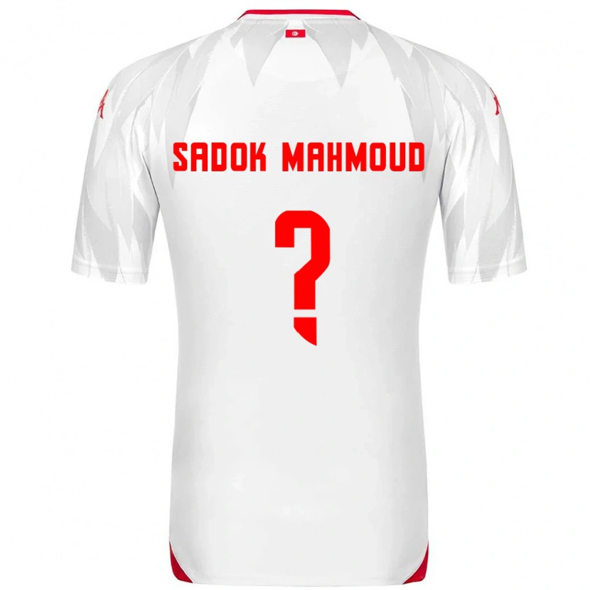 Danxen Women Tunisia Mohamed Sadok Mahmoud #0 White Red Home Jersey 26-28 T-Shirt