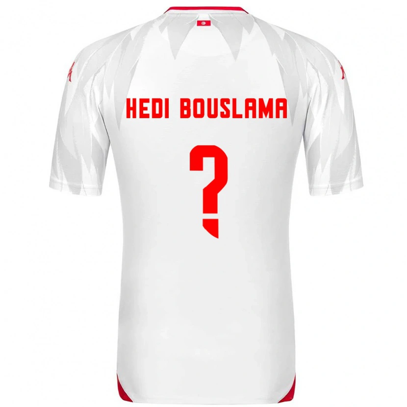 Danxen Women Tunisia Mohamed Hedi Bouslama #0 White Red Home Jersey 26-28 T-Shirt